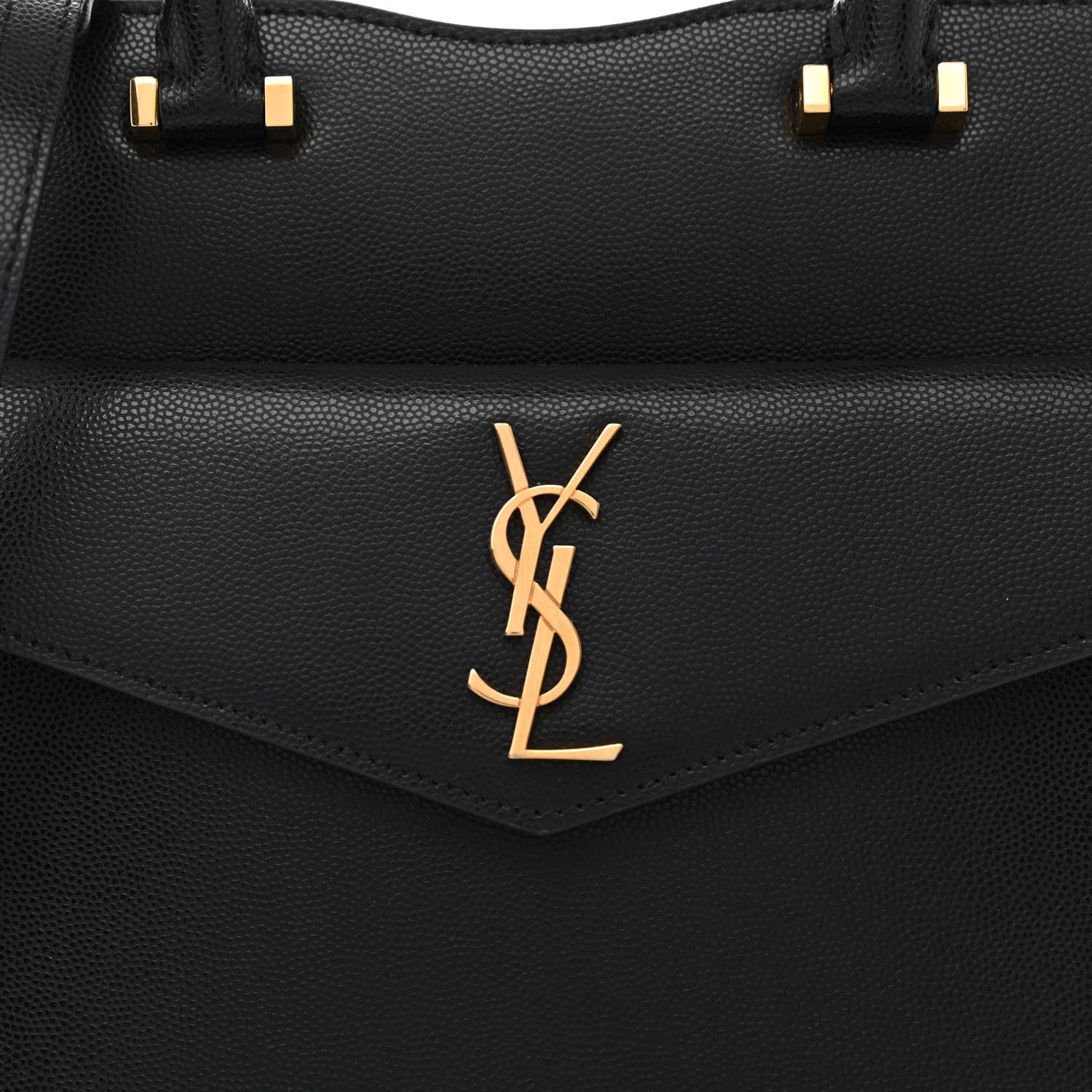 Saint Laurent Grain De Poudre Small Uptown Tote Black 8 of 10