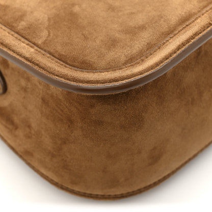 Saint Laurent Suede Calfskin Monogram Small Solferino Satchel Caramel Cognac 13 of 13