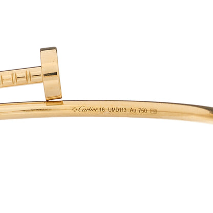 Cartier 18K Yellow Gold Small Juste Un Clou Bracelet 16 3 of 4