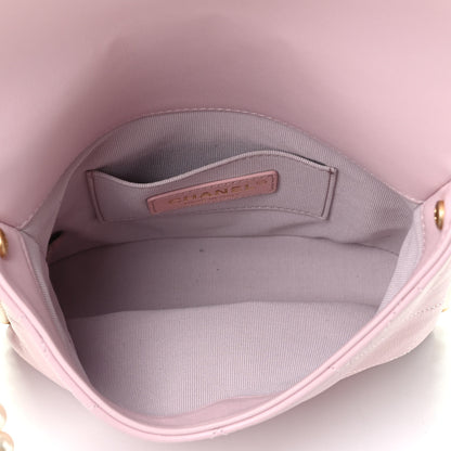 Chanel Calfskin Quilted Pearl Small About Pearls Hobo Bag Light Pink 5 of 9