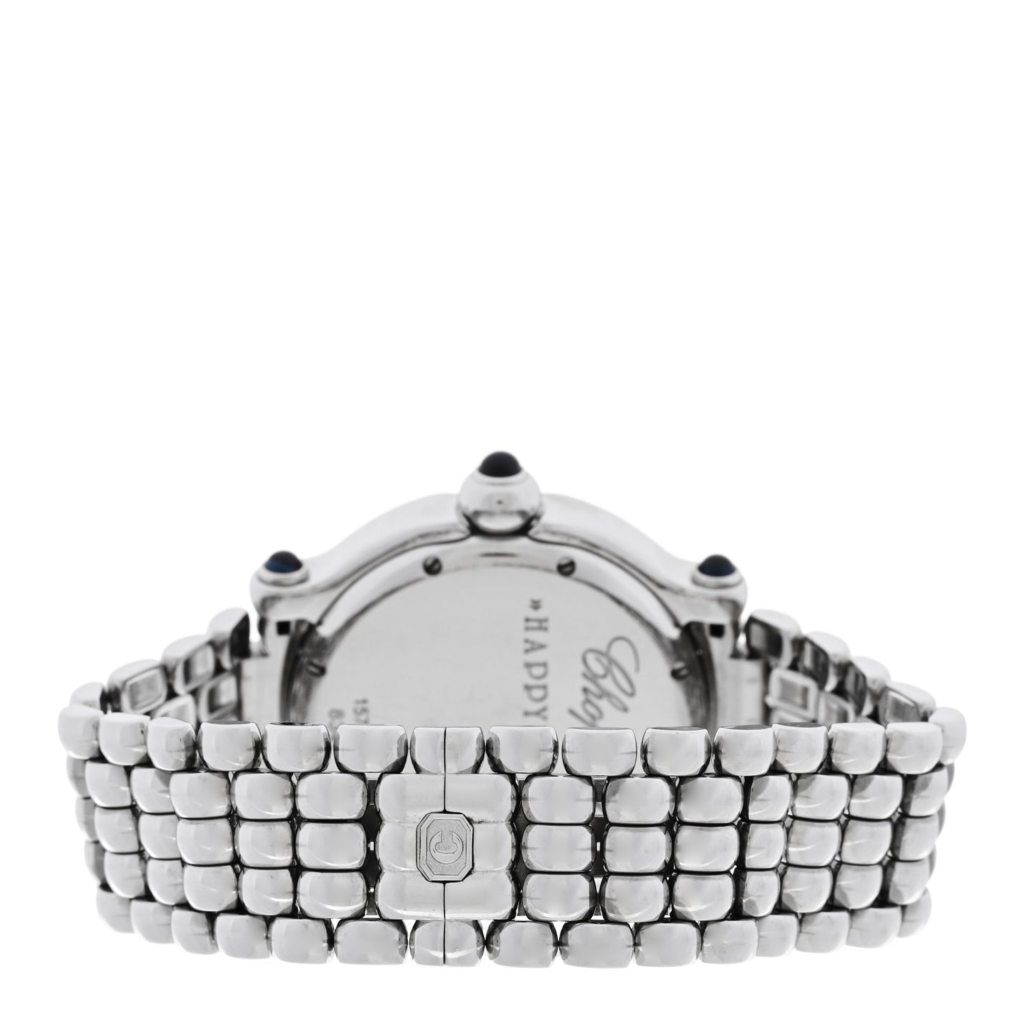 Stainless Steel 5 Diamond 38mm Happy Sport Quartz Watch
