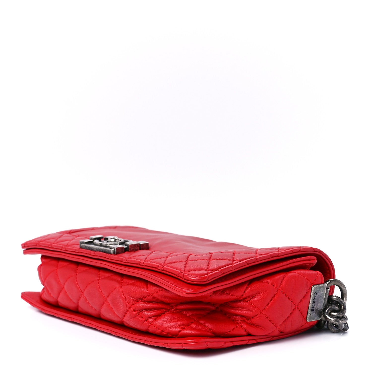 Chanel Calfskin Medium Boy Reverso Flap Red 11 of 13