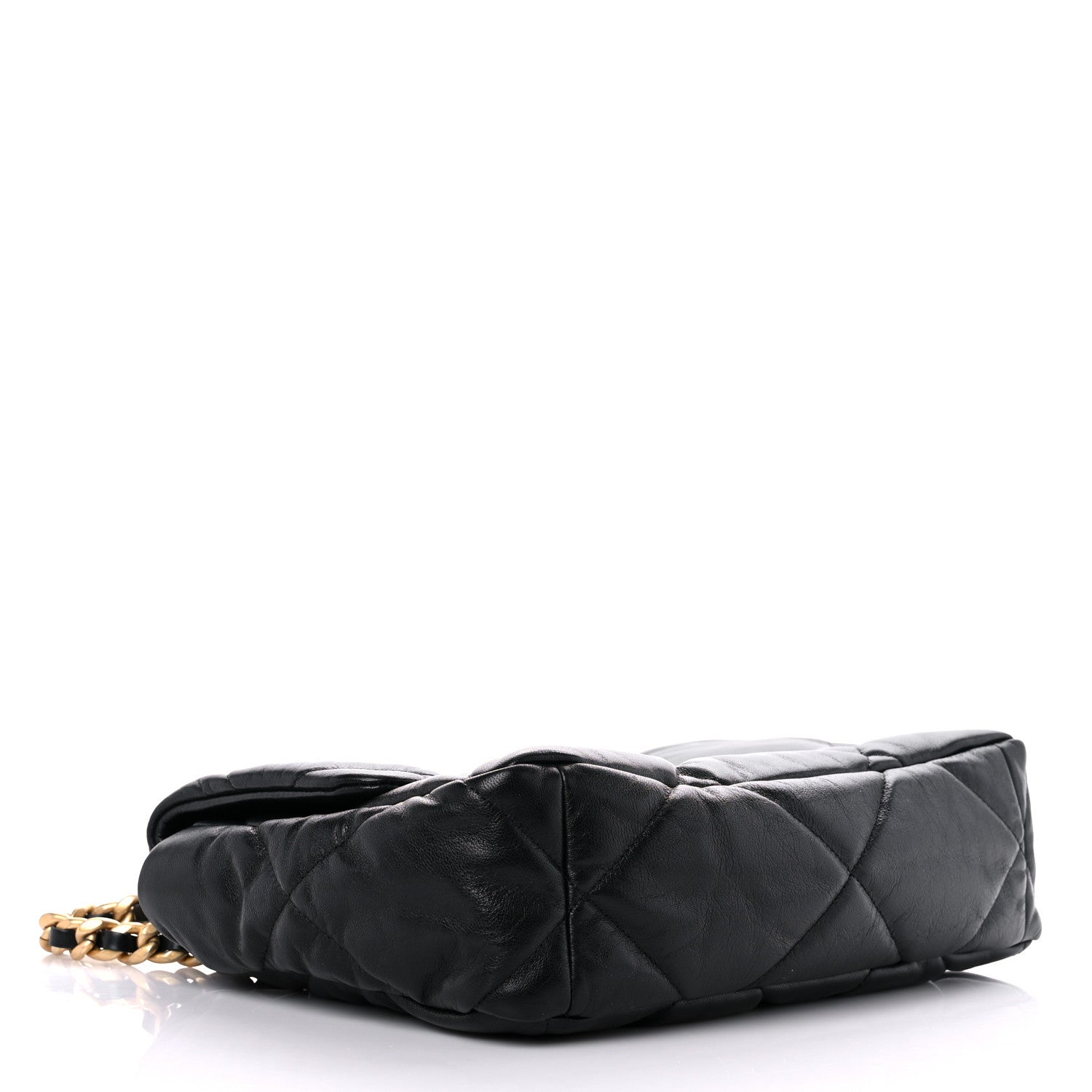 Chanel Goatskin Quilted Large Chanel 19 Flap Black 4 of 10