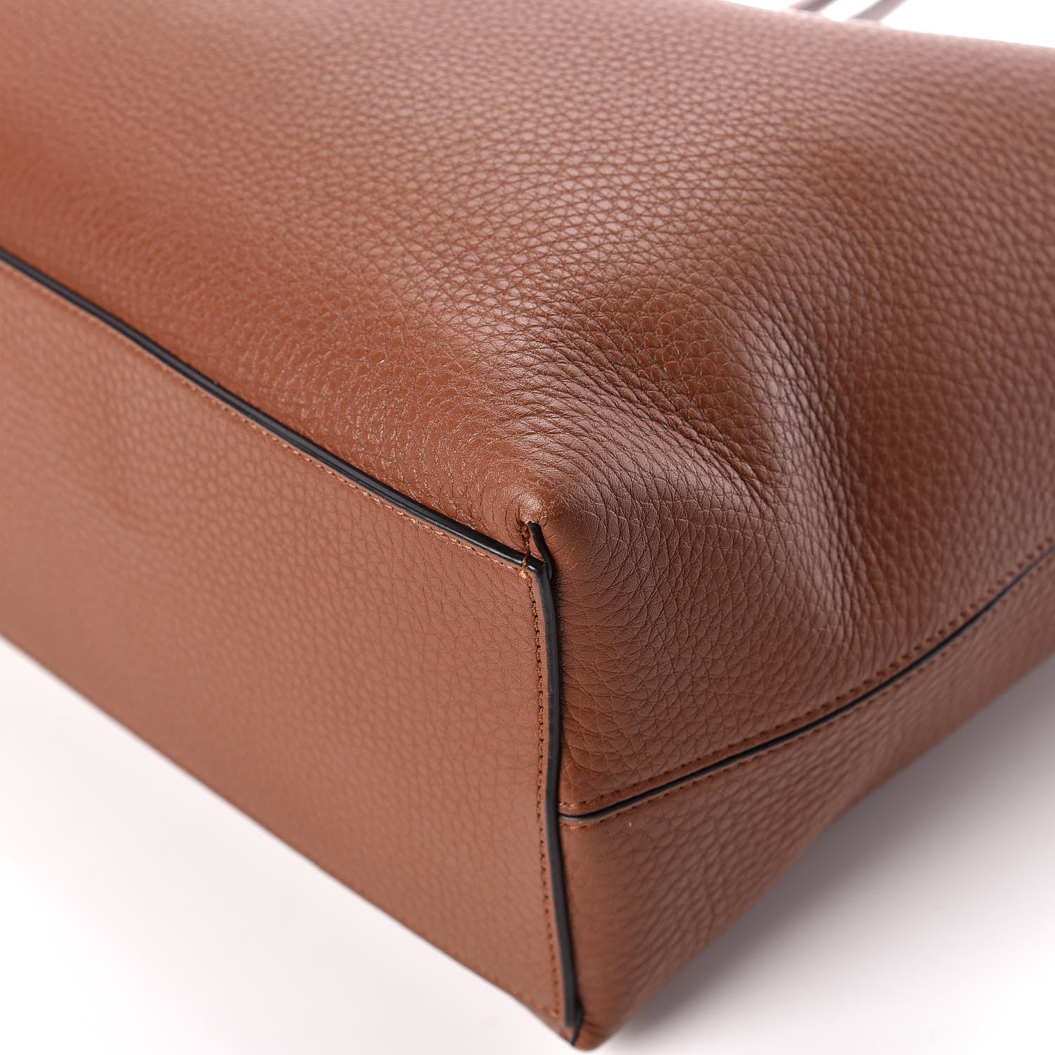 Valentino Garavani Grained Calfskin Rockstud Shoulder Tote Bright Cognac 10 of 13