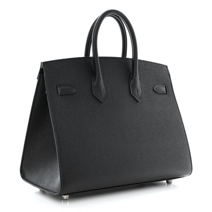 Hermes Epsom Birkin Sellier 25 Black 3 of 11