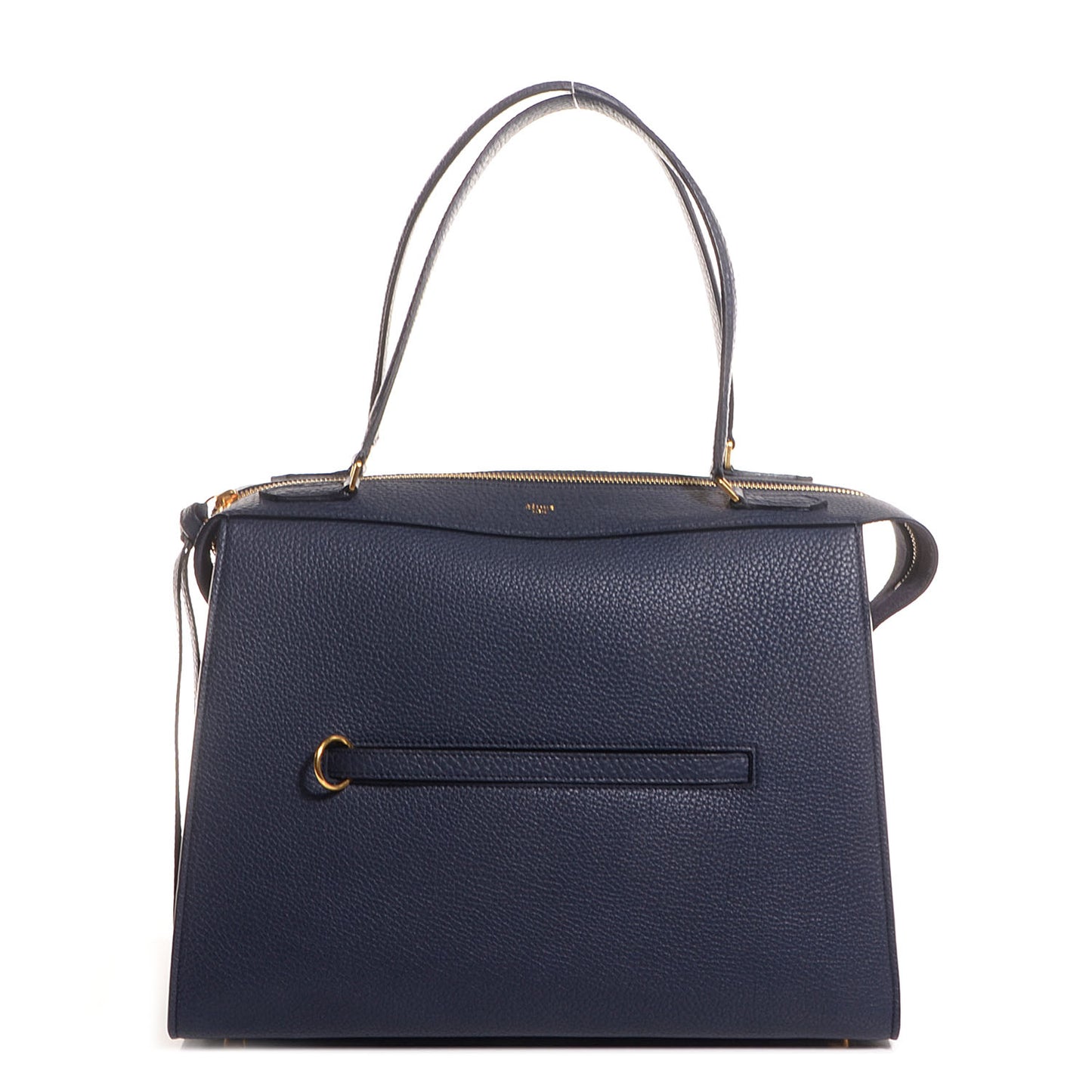 Bullhide Calfskin Medium Ring Bag Navy Blue