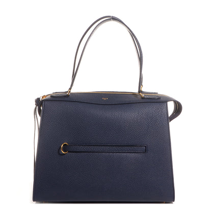 Celine Bullhide Calfskin Medium Ring Bag Navy Blue 1 of 8
