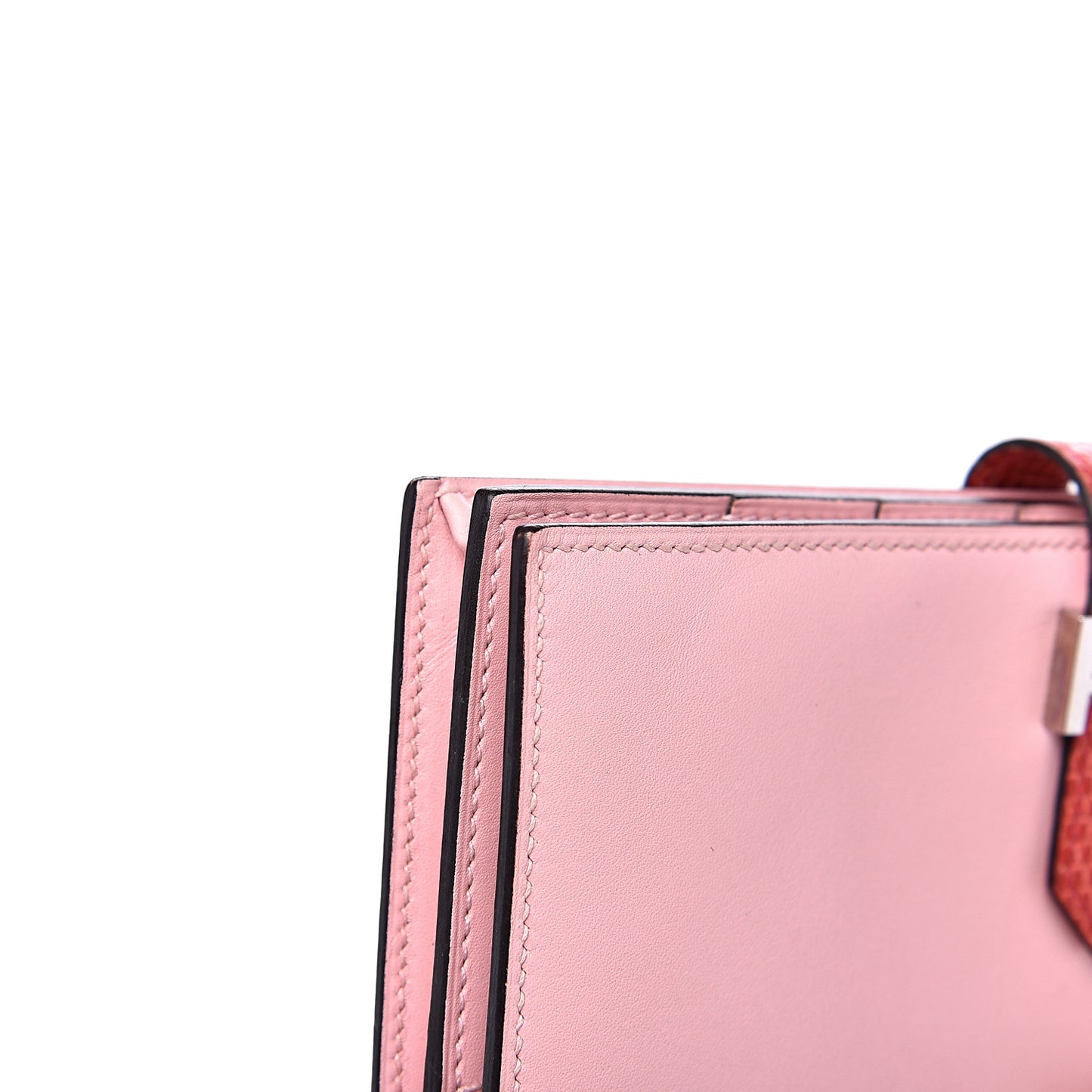 Tadelakt Lizard Bearn Gusset Wallet Rose Sakura Bougainvillea