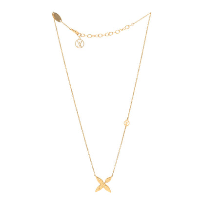 Louis Vuitton Metal Louisette Necklace Gold 3 of 6
