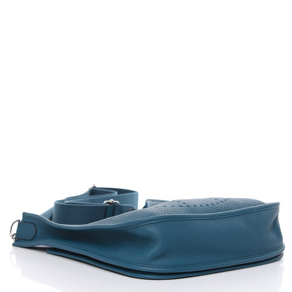 Hermes Taurillon Clemence Evelyne III PM Vert Bosphore 4 of 12