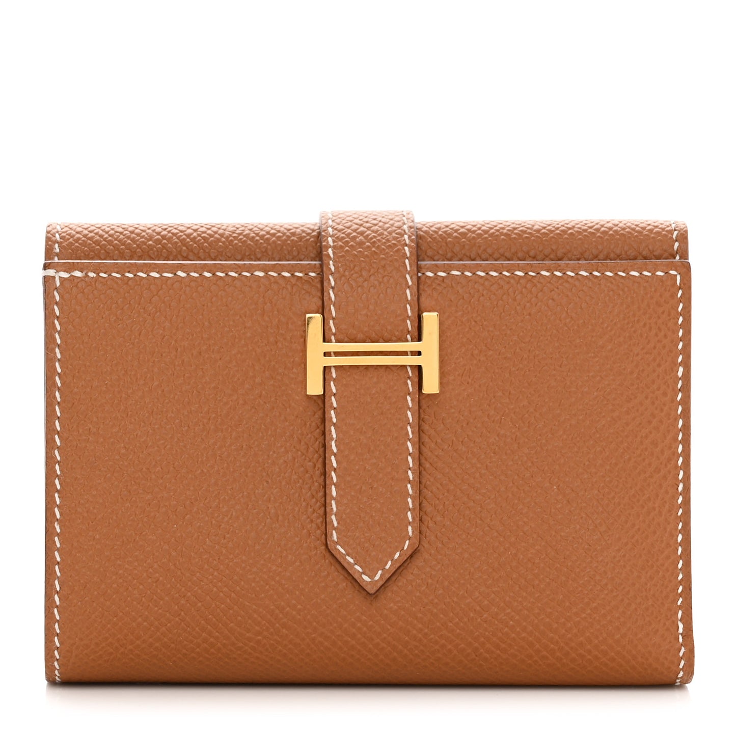 Epsom Tri-Fold Compact Bearn Wallet Gold