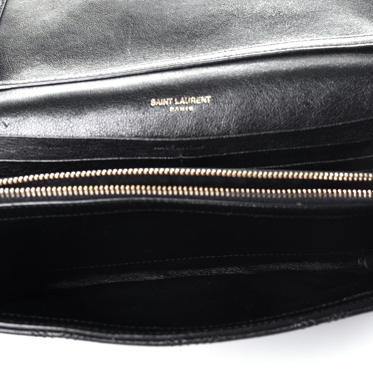 Lambskin Diamond Quilted Becky Chain Wallet Black