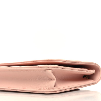 Chanel Caviar Quilted Wallet on Chain WOC Light Pink 11 of 12