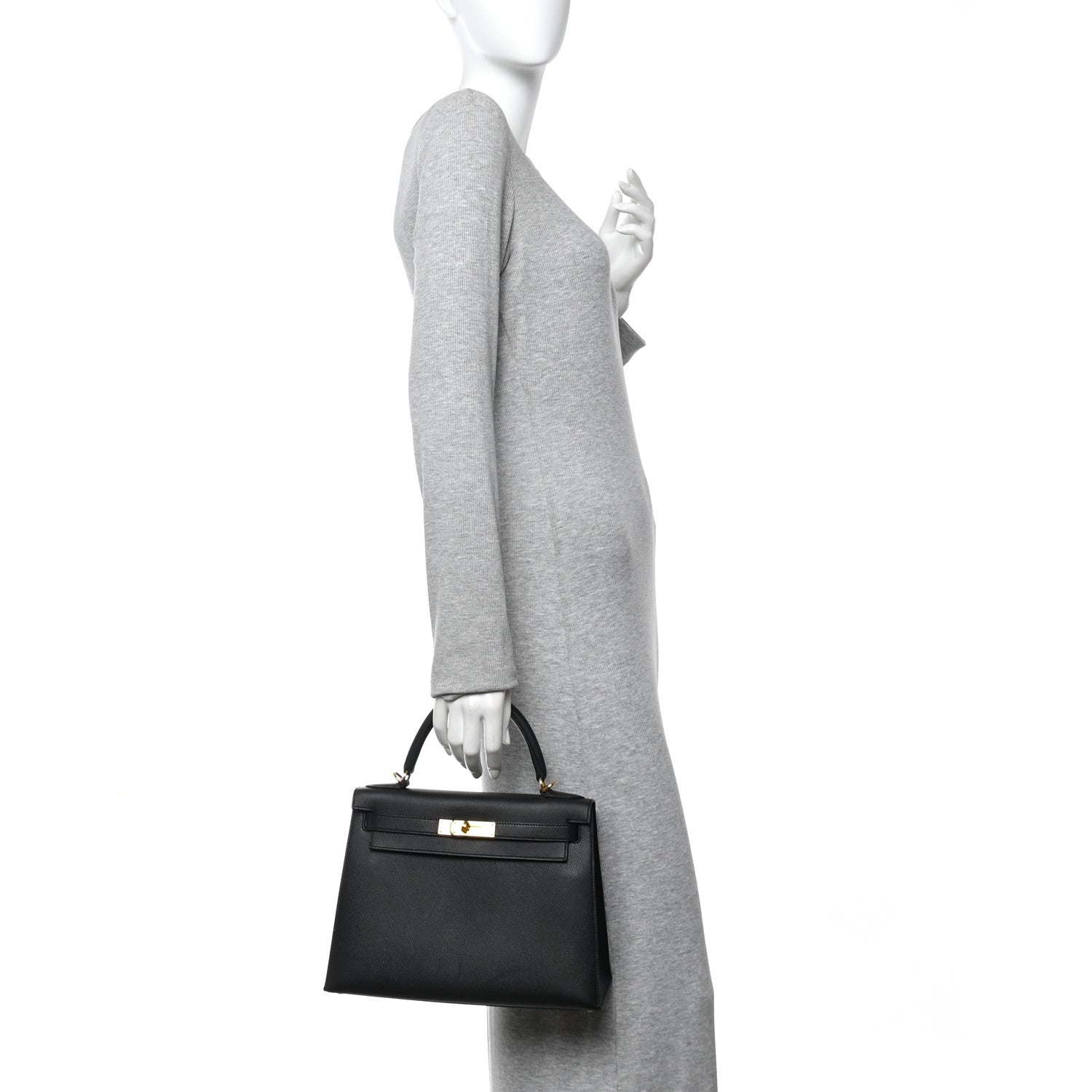 Hermes Epsom Kelly Sellier 28 Black 2 of 11