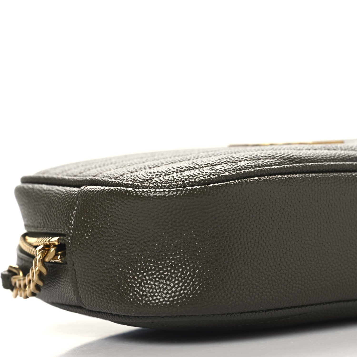 Saint Laurent Grain De Poudre Matelasse Monogram Mini Lou Camera Bag Seaweed 9 of 10