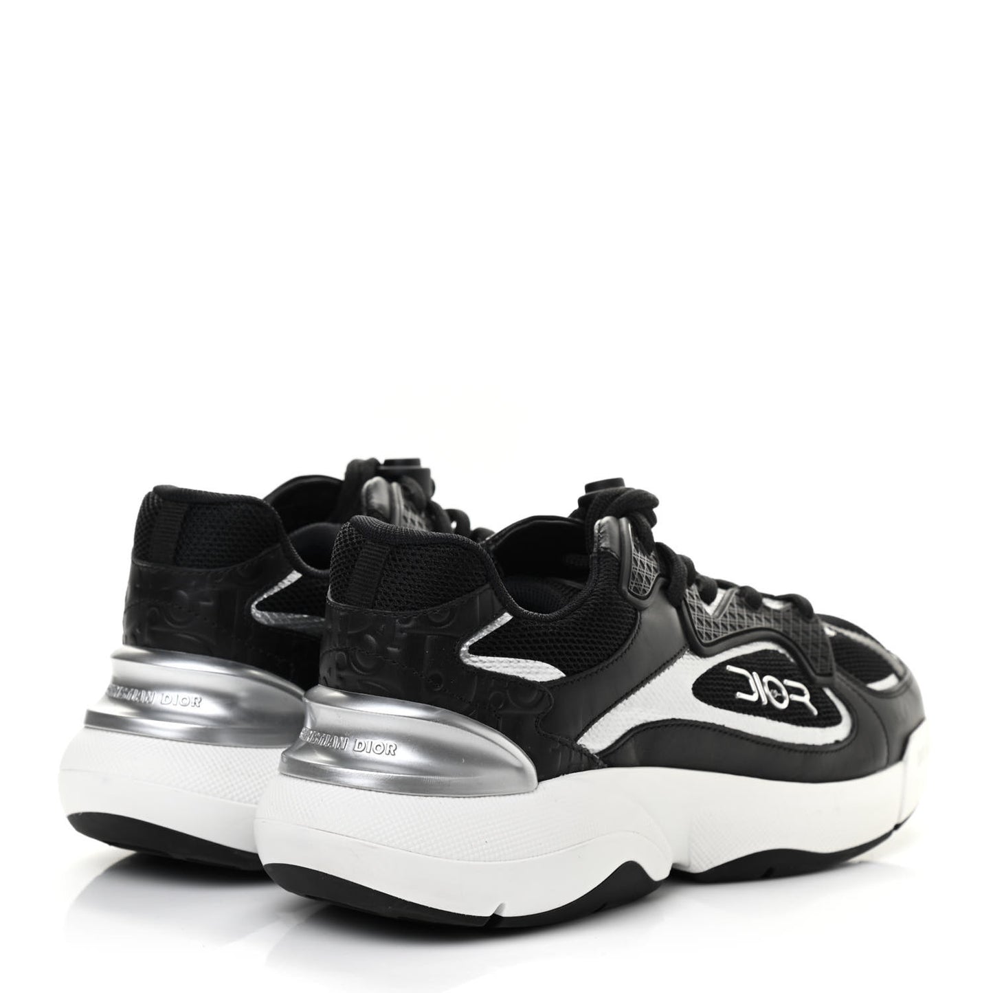X Sorayama Ripstop Nylon Calfskin Womens B24 Runtek Sneakers 38 Black