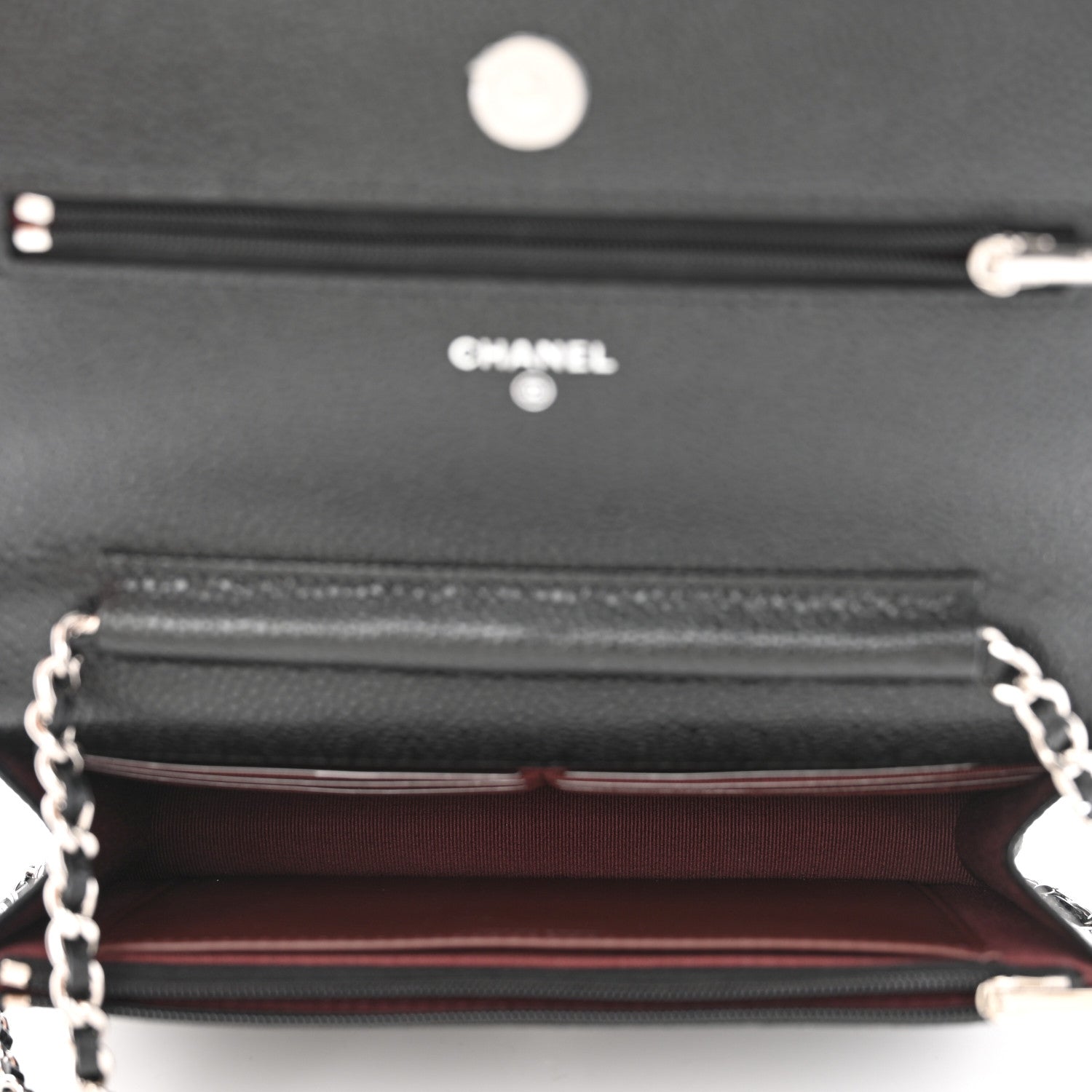 Chanel Caviar Quilted Wallet On Chain WOC Black 5 of 12