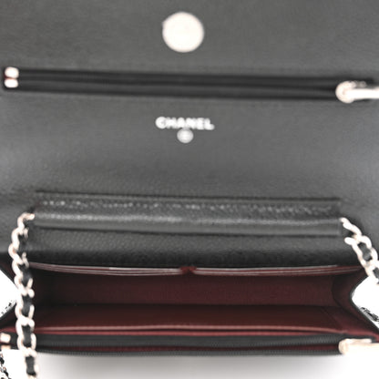 Chanel Caviar Quilted Wallet On Chain WOC Black 5 of 12