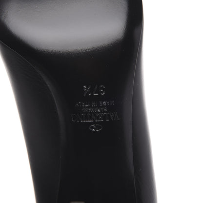 Valentino Garavani Calfskin Vlogo Signature 80mm Pumps 37.5 Black 7 of 8