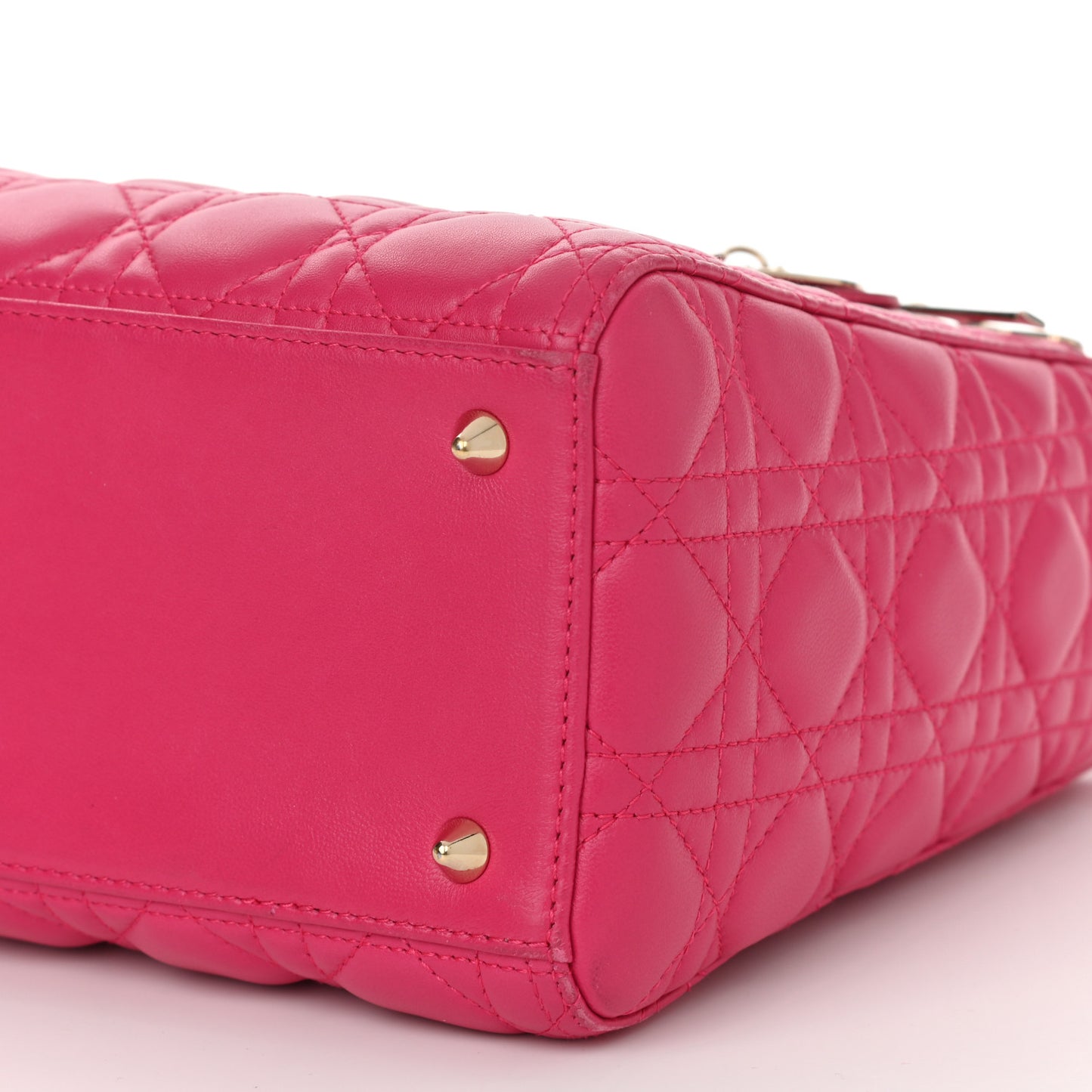 Lambskin Cannage Medium Lady Dior Pink