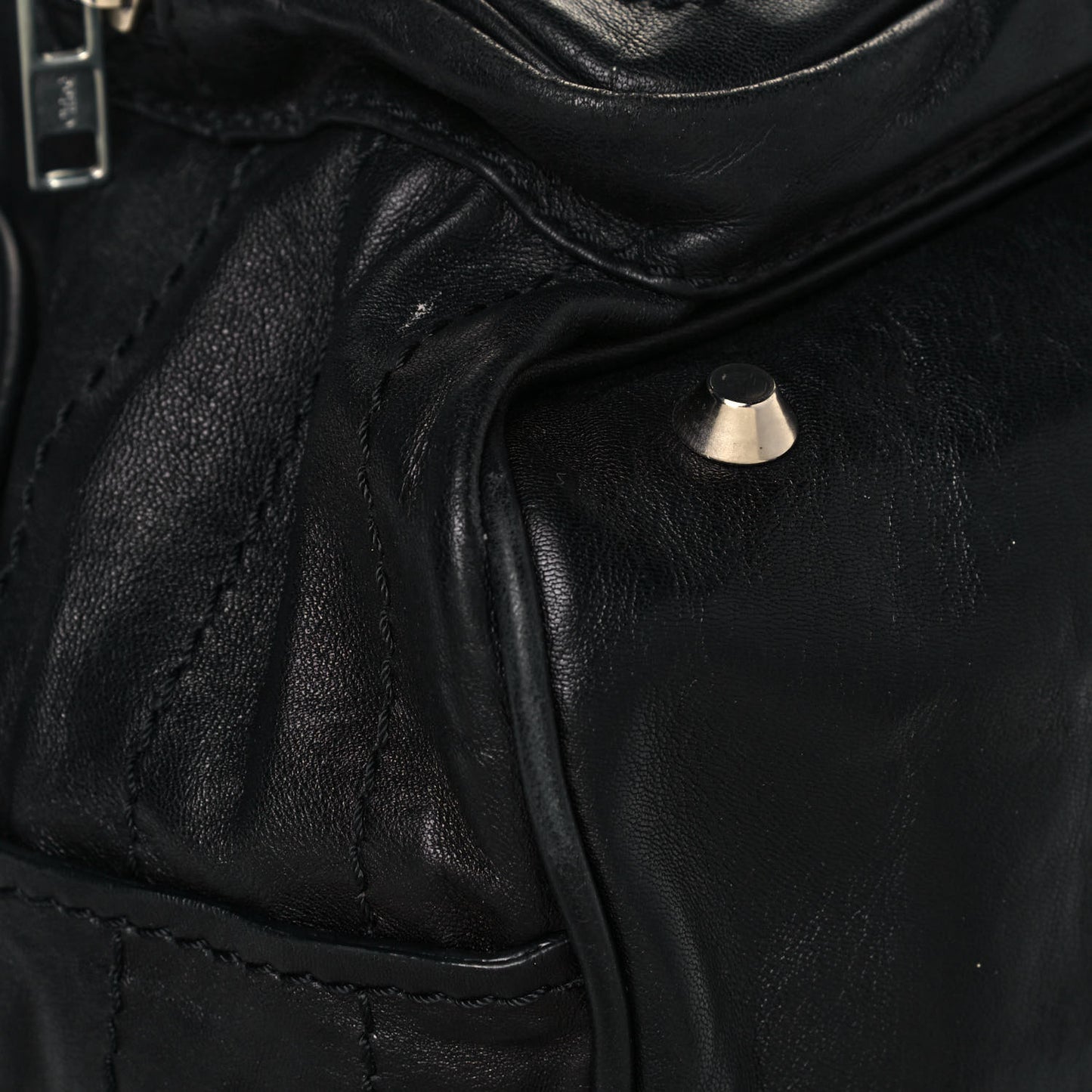 Calfskin Betty Shoulder Bag Black
