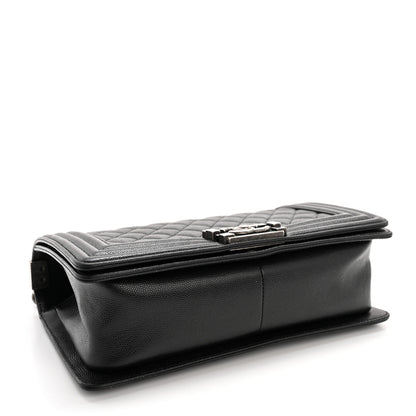 Chanel Caviar Quilted Medium Boy Flap Black 4 of 13