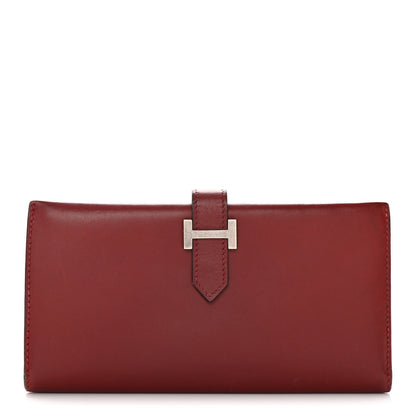 Hermes Box Bearn Wallet Rouge Vif 1 of 26