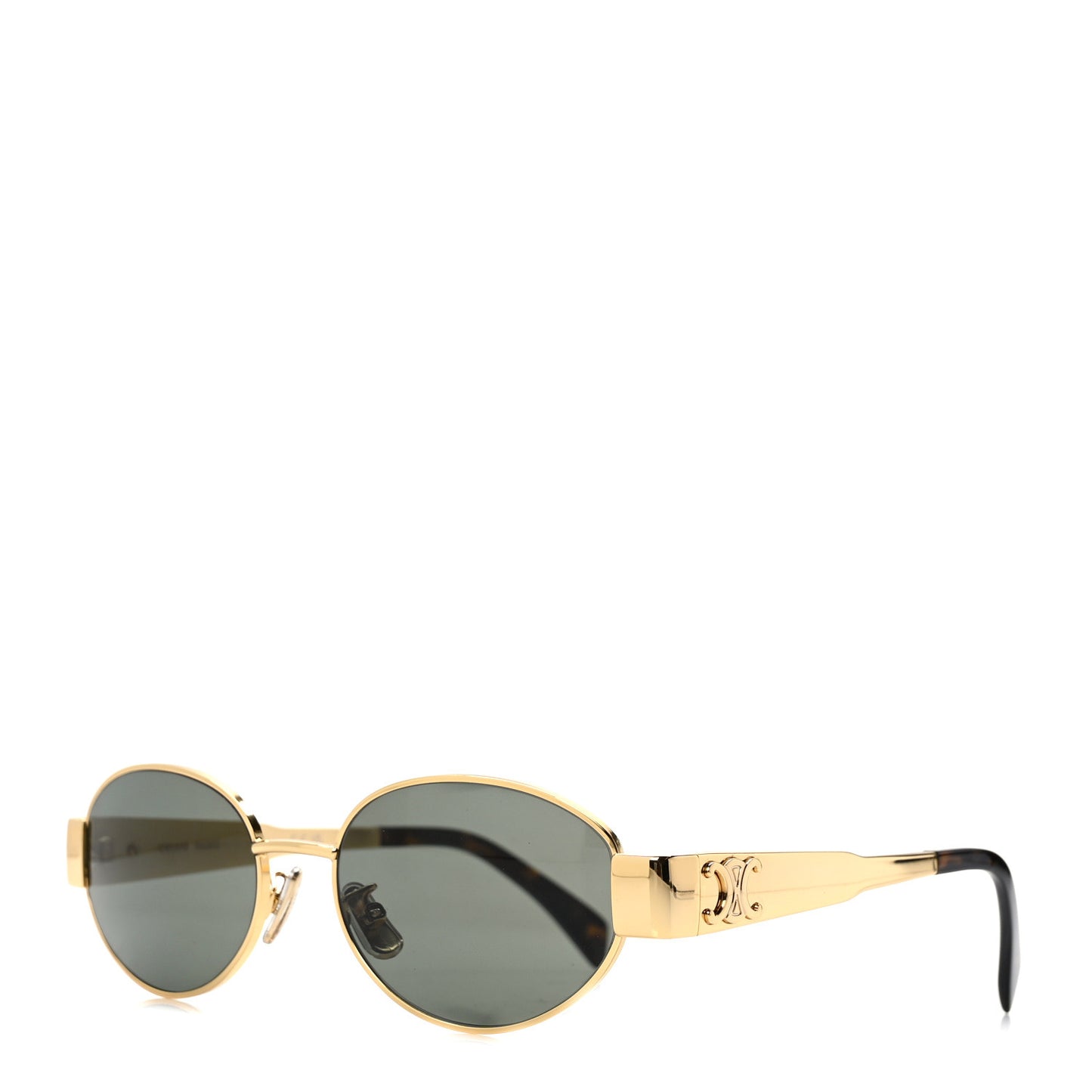 Metal Triomphe 01 Sunglasses CL40235U Gold Green