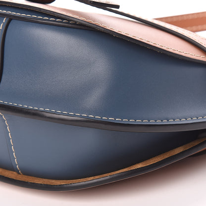 Loewe Calfskin Small Gate Crossbody Bag Tan Steel Blue 9 of 10