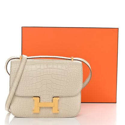 Hermes Matte Alligator Constance 18 Beton 12 of 12