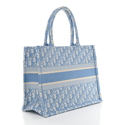 Christian Dior Oblique Medium Book Tote Light Blue 3 of 9