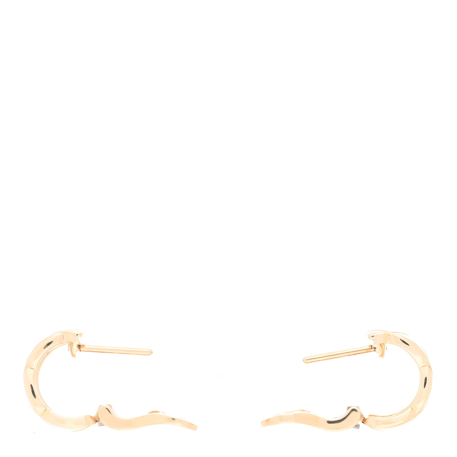 Chanel 18K Yellow Gold Coco Crush Earrings 3 of 5