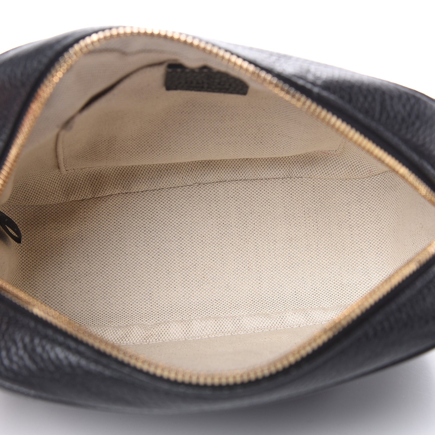 Pebbled Calfskin Small Soho Disco Bag Black