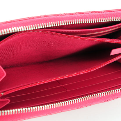 Chanel Patent Quilted Double Stitched Zip Around Wallet Pink 10 of 10