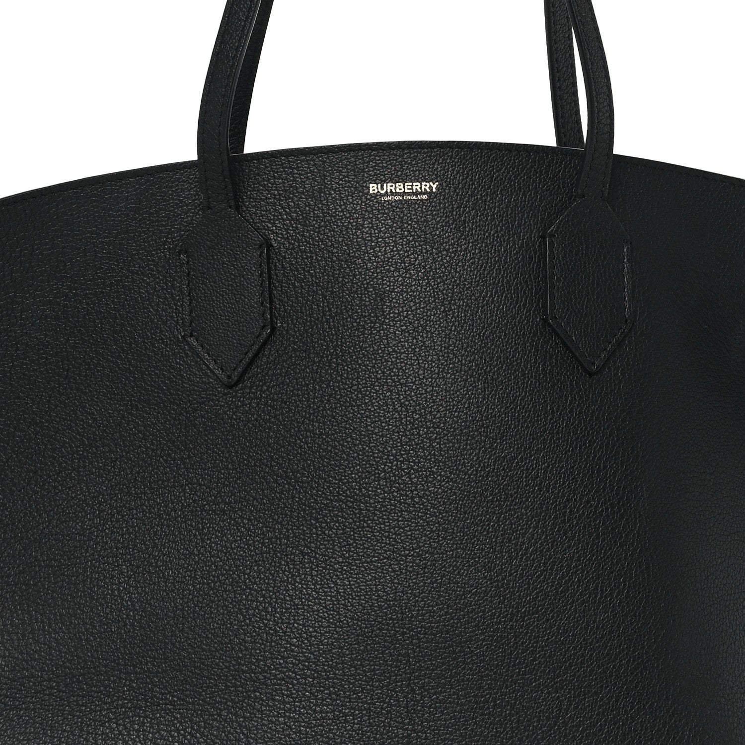 Burberry Calfskin Large Society Tote Black 7 of 10