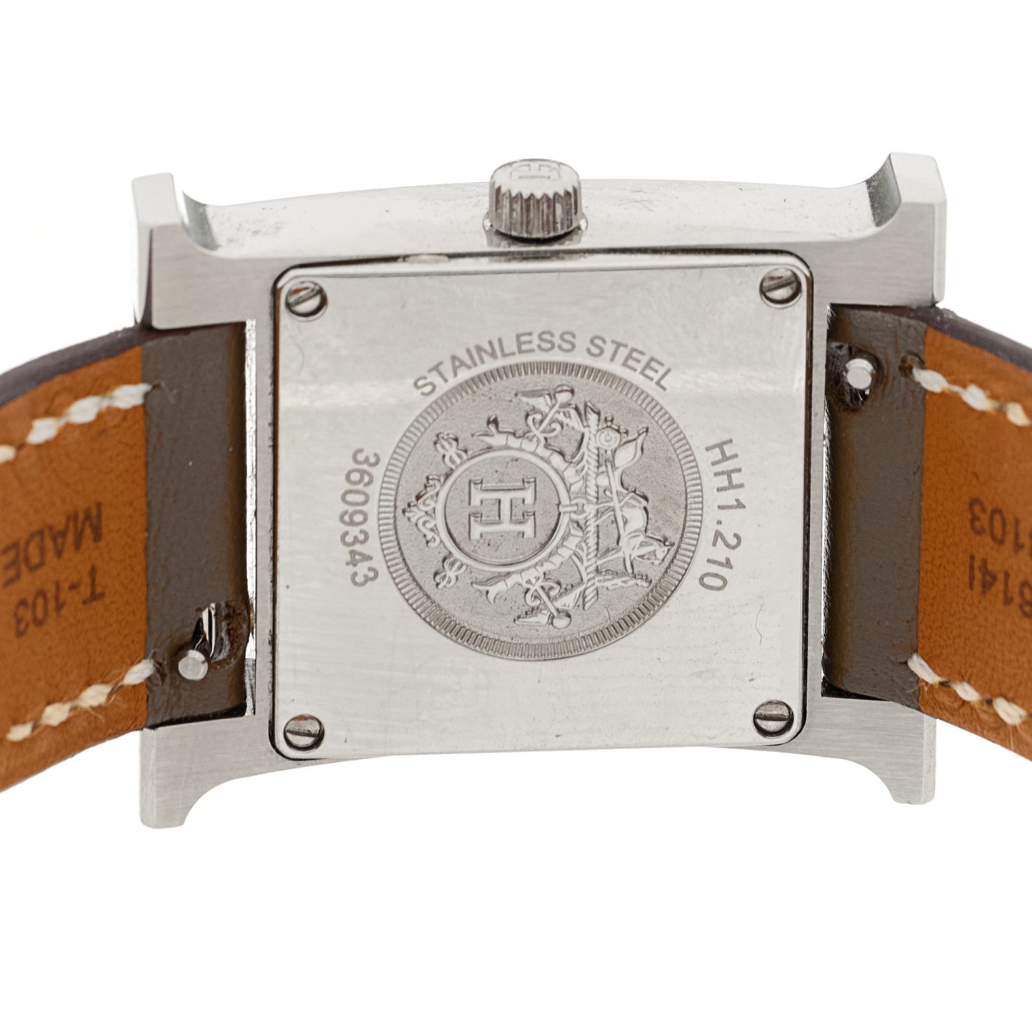 Stainless Steel Swift 21mm Heure H Hour Quartz Watch Etoupe