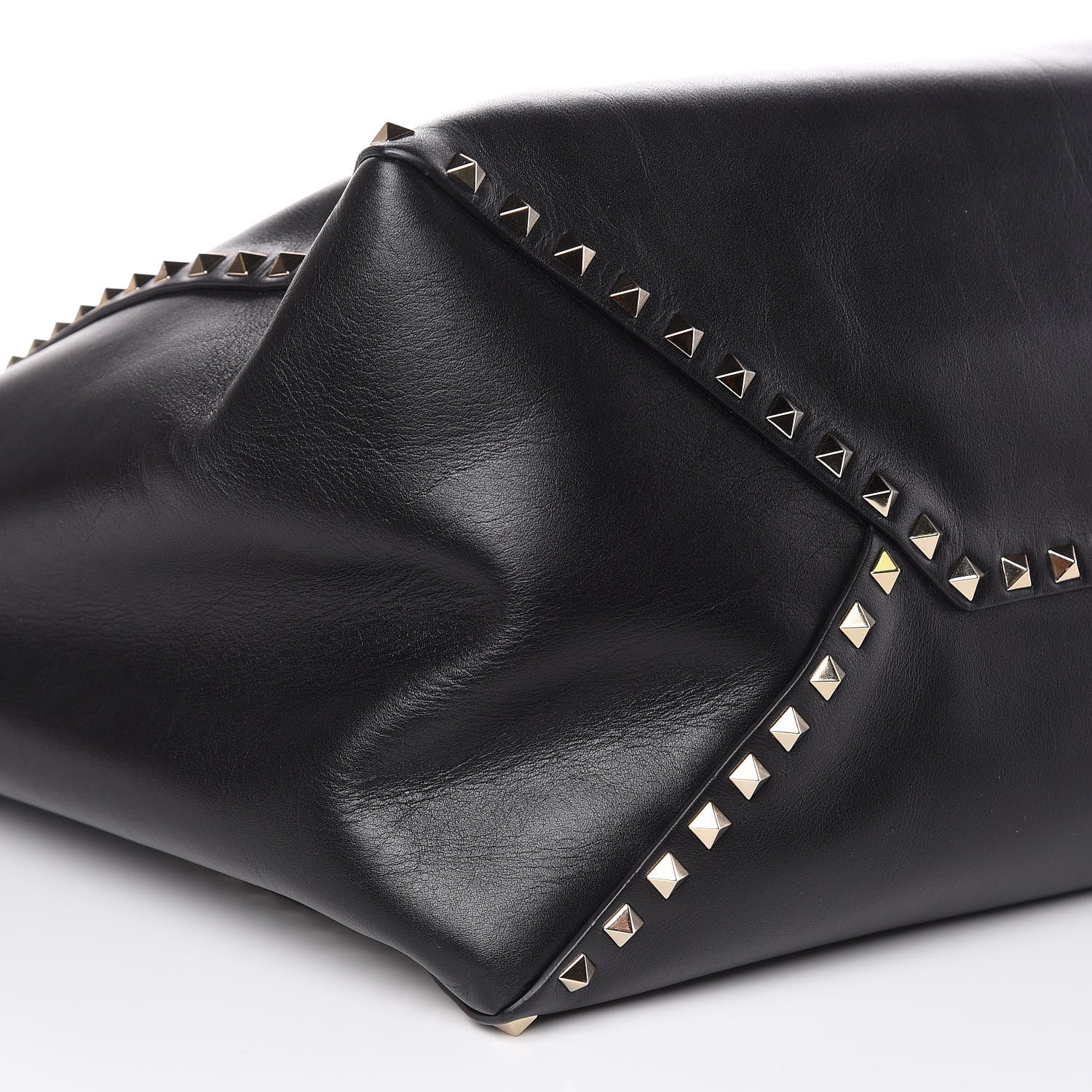 Valentino Garavani Vitello Large Rockstud Crossbody Tote Black 8 of 12