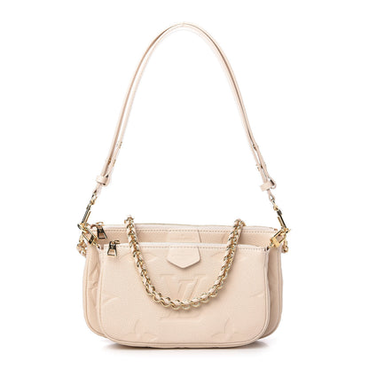 Louis Vuitton Empreinte Monogram Giant Multi Pochette Accessories Cream 1 of 11