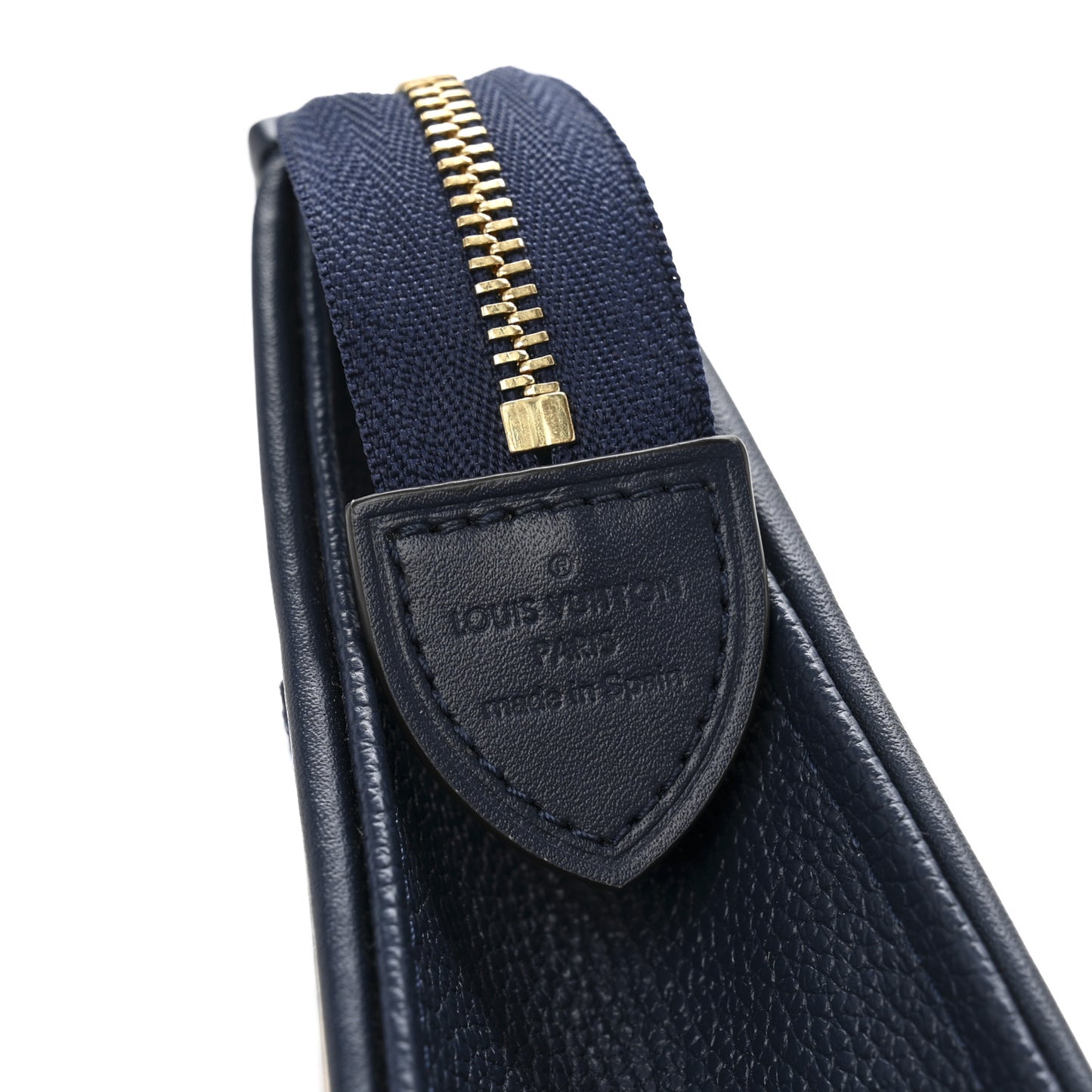 Raffia Calfskin Monogram Giant Toiletry Pouch 26 Blue