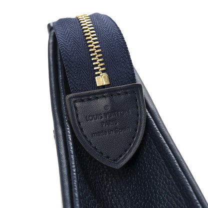 Louis Vuitton Raffia Calfskin Monogram Giant Toiletry Pouch 26 Blue 6 of 9