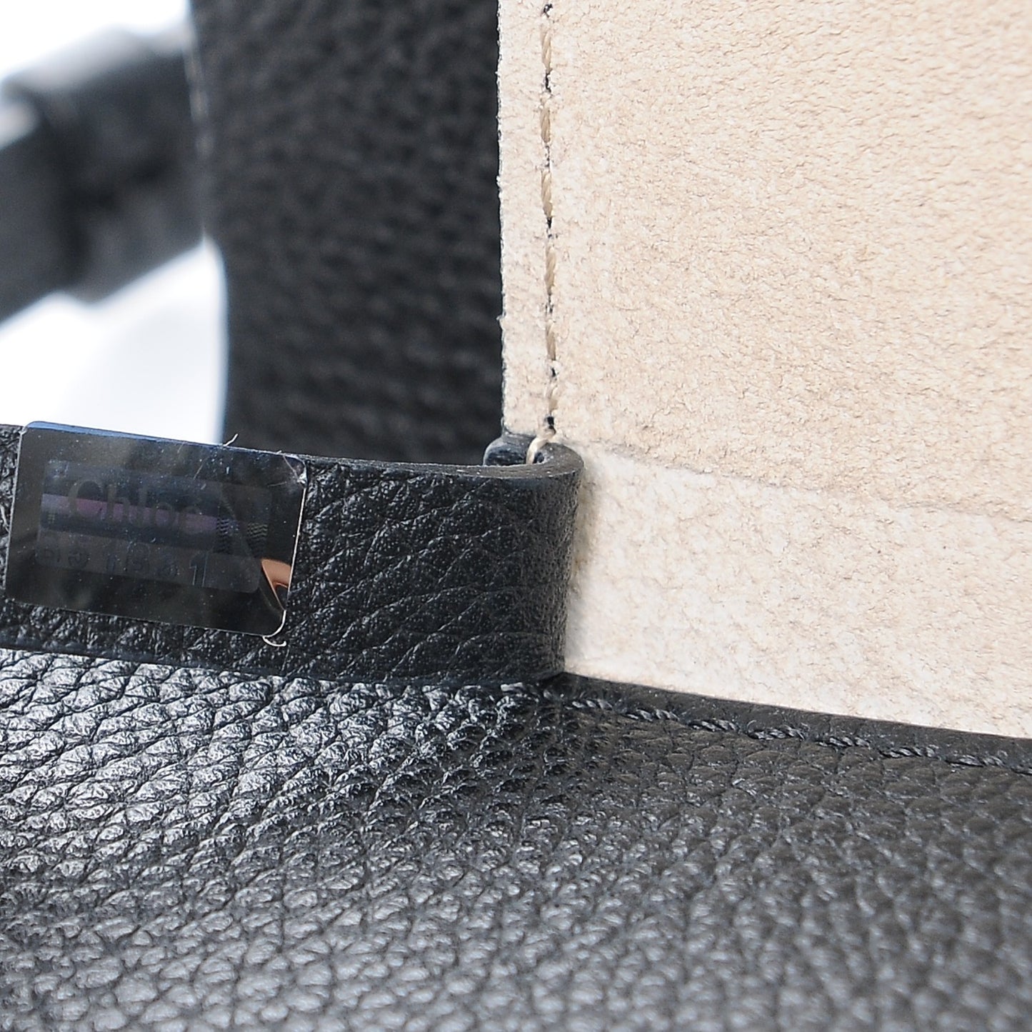 Suede Calfskin Mini Faye Shoulder Bag Black