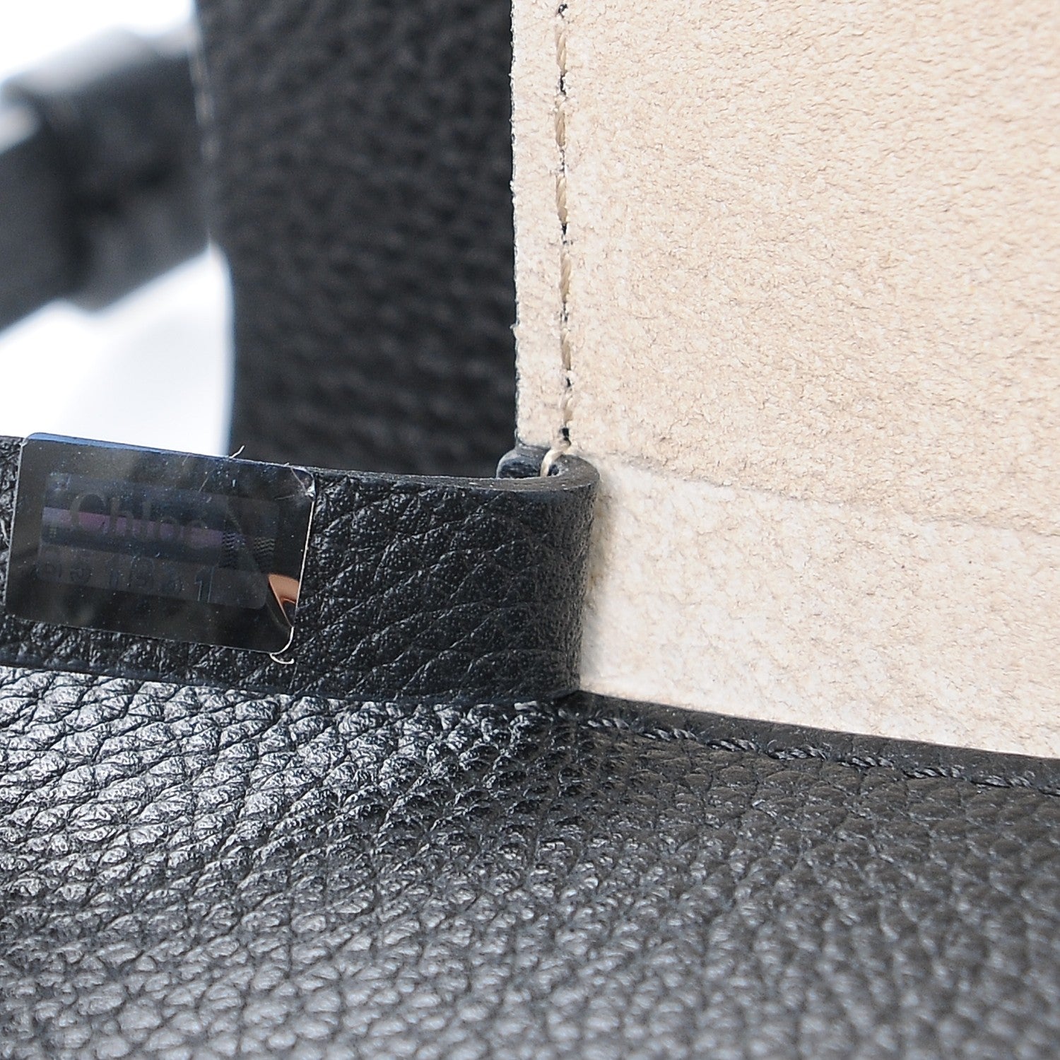 Chloe Suede Calfskin Mini Faye Shoulder Bag Black 8 of 8