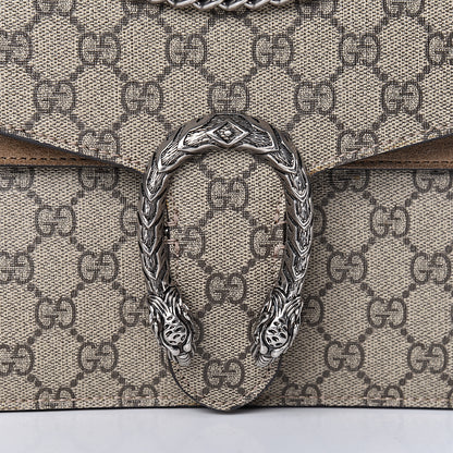 Gucci GG Supreme Monogram Small Dionysus Shoulder Bag Taupe 8 of 13