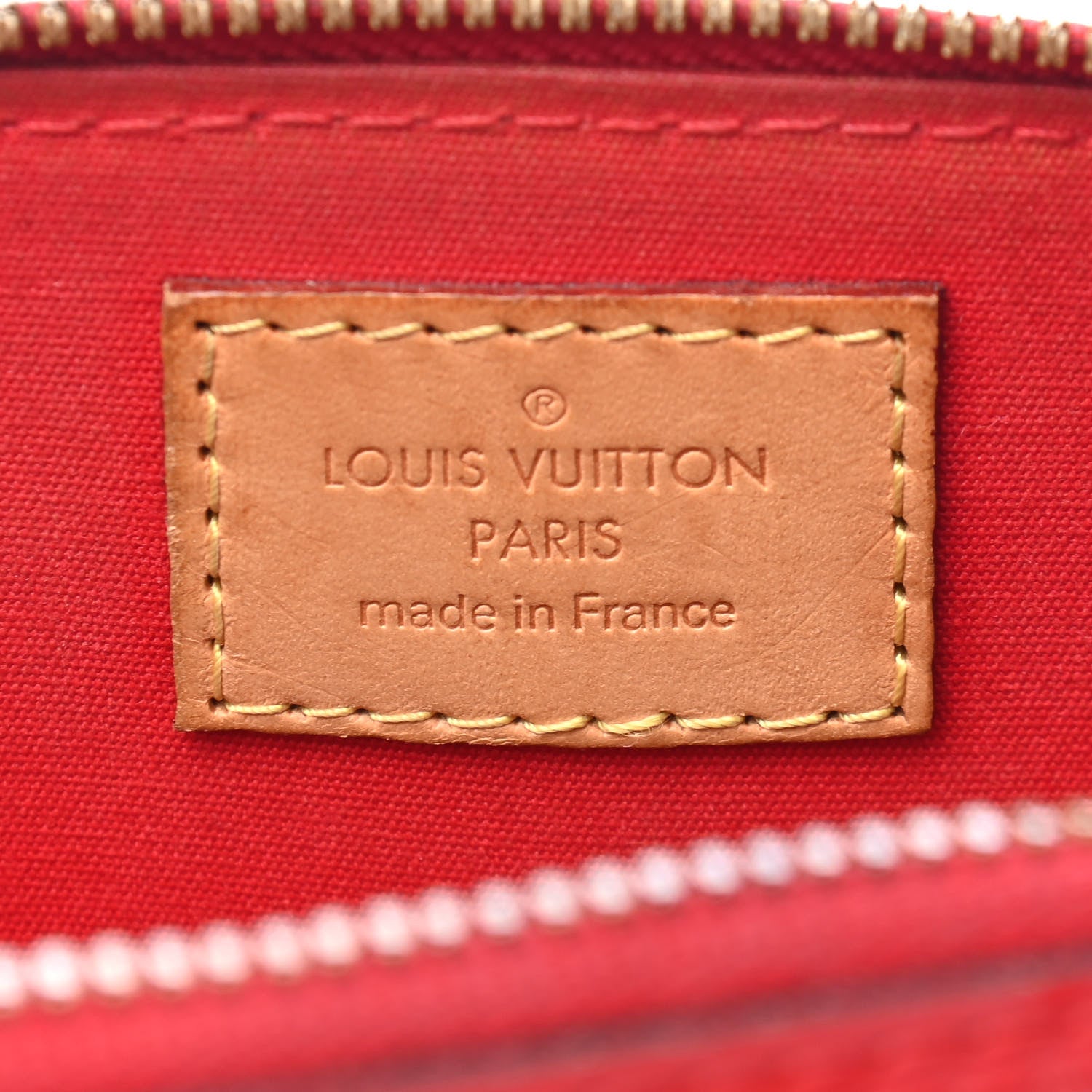 Louis Vuitton Vernis Alma BB Cherry 6 of 9