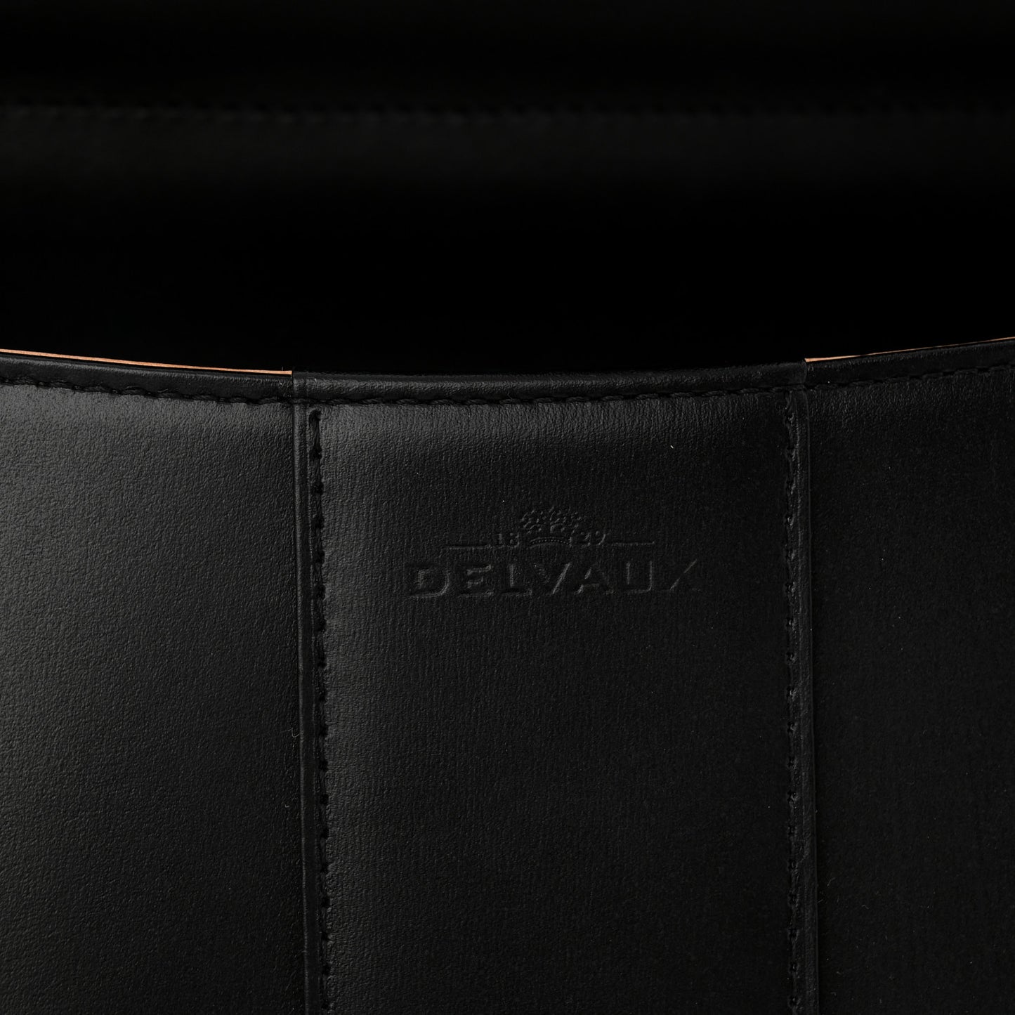 Calfskin MM L'Humour Brillant Satchel Black