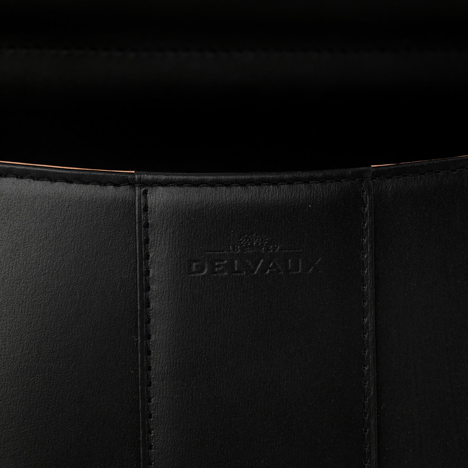 Delvaux Calfskin MM L'Humour Brillant Satchel Black 6 of 9