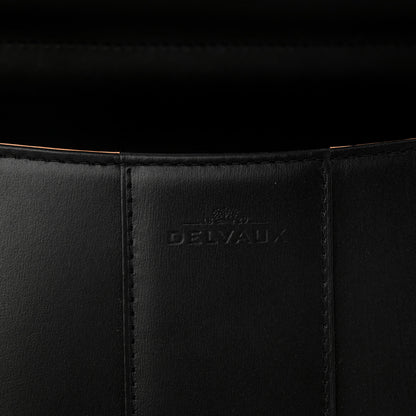 Delvaux Calfskin MM L'Humour Brillant Satchel Black 6 of 9