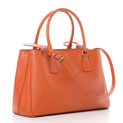 Prada Saffiano Medium Galleria Double Zip Tote Papaya 3 of 20