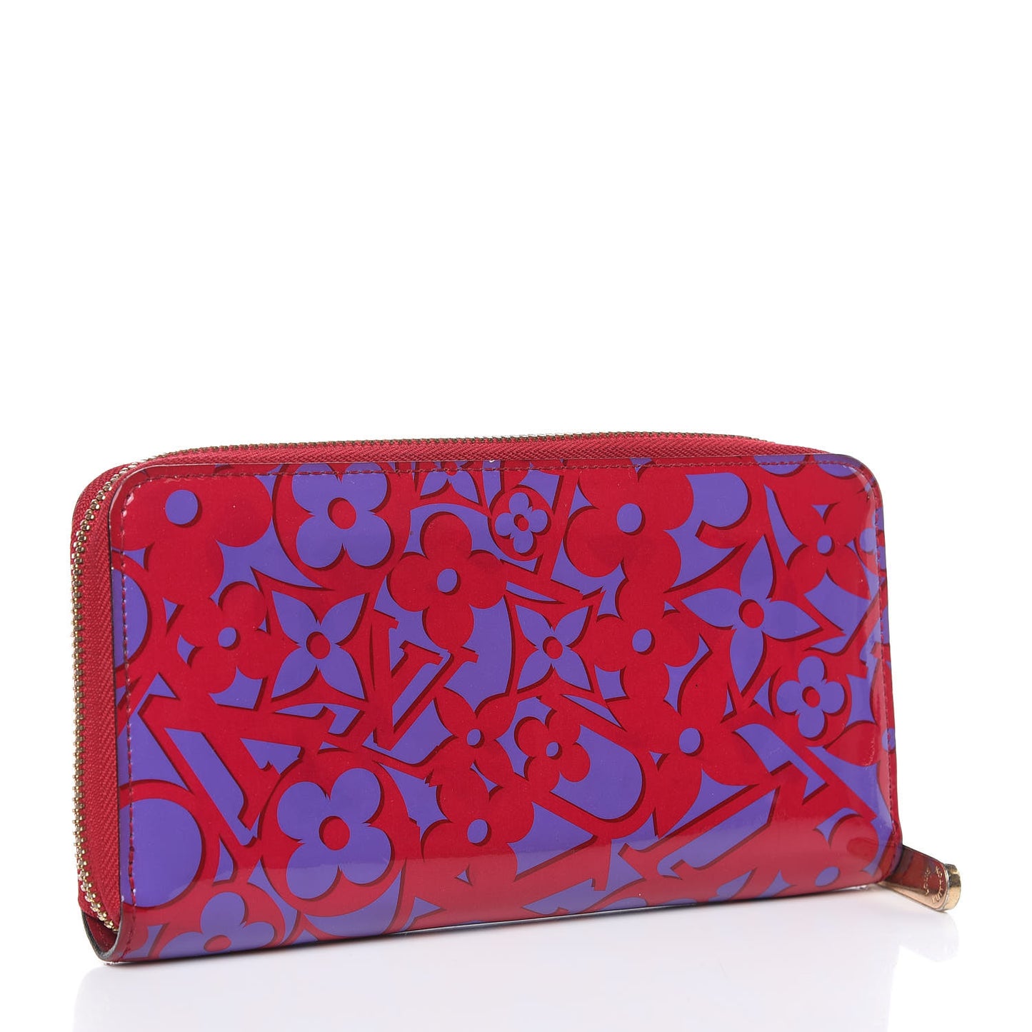 Patent Sweet Monogram Zippy Wallet Rose Indien