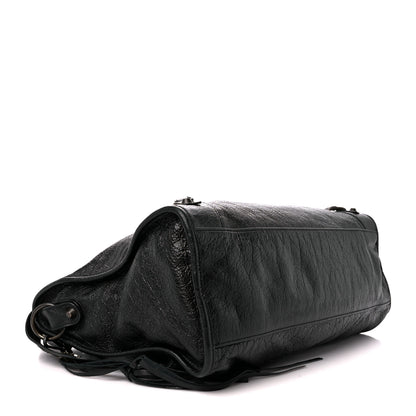 Balenciaga Agneau Arena Graffiti Short Strap Classic Hardware City Black White 4 of 10